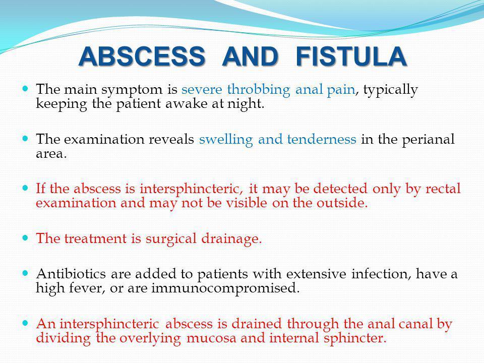 Anal infection antibiotics