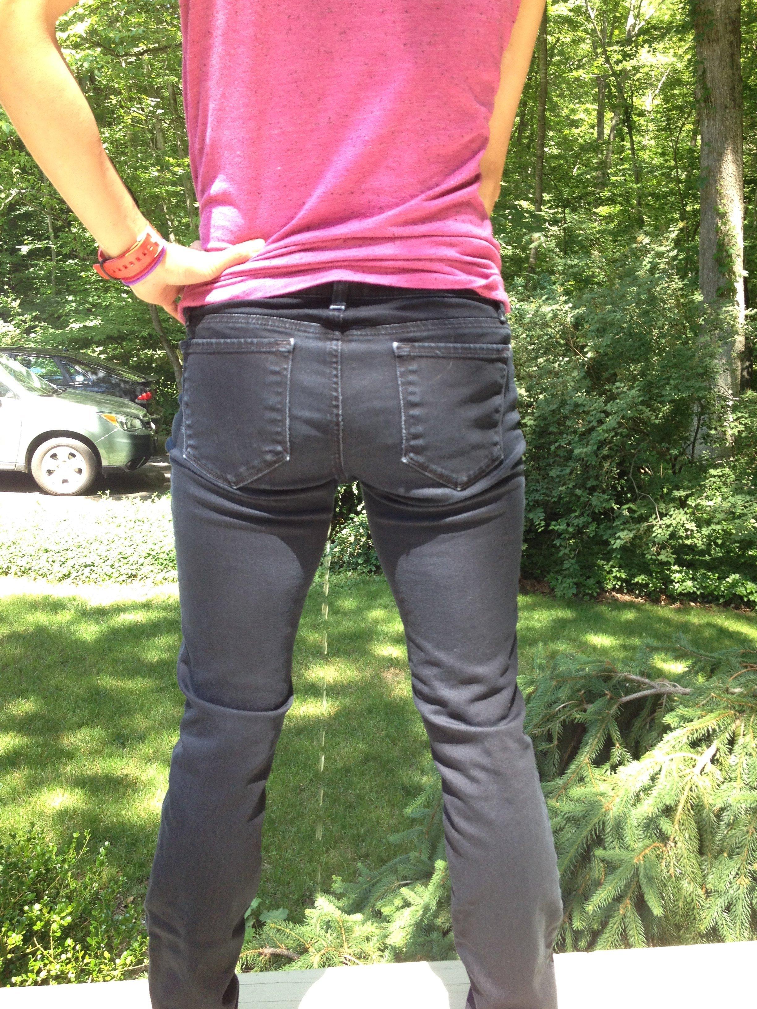 Teen girl pees pants